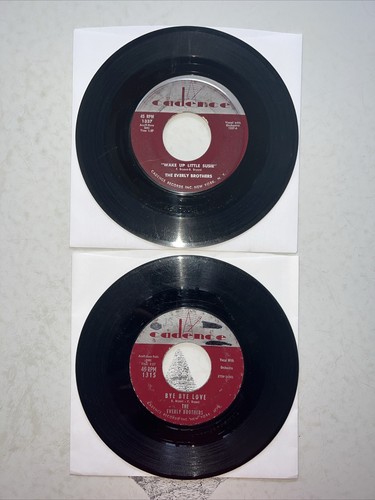 Lot x 2 THE EVERLY BROTHERS 45 Wake Up Little Susie / Bye Bye Love