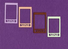 FRAME XOXO die cuts scrapbook cards