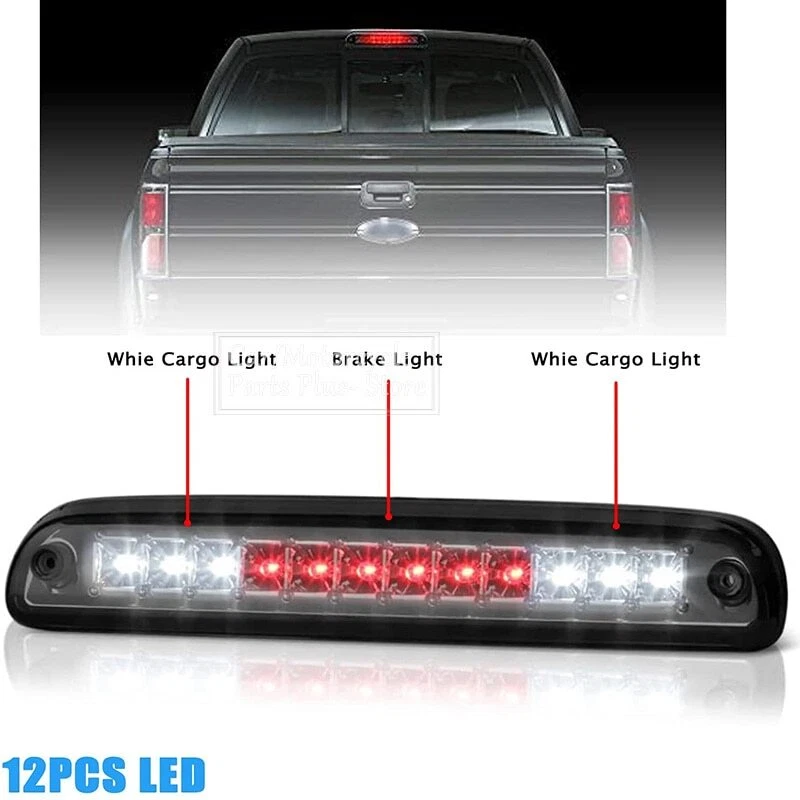 For 1993-2011 Ford Ranger Black/Red LED 3rd Tail Brake Light Third Stop Lamp - Image 4 of 4