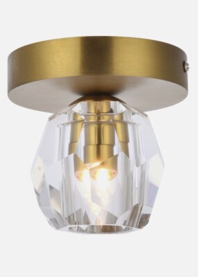 Eren 1 light gold flush mount