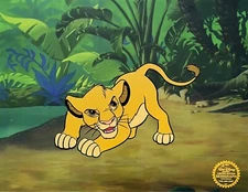 Disney THE LION KING SIMBA Sericel Animation Art Cel 11" x 14"