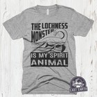 Lochness T Shirt, Loch Ness Monster Shirt, Spirit Animal Shirt, Funny Sci fi Tee