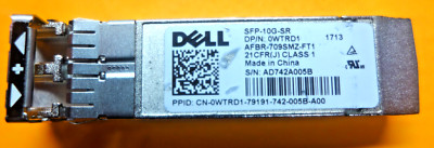 Genuine Dell 10GB SFP-10G-SR SFP+ Transceiver AFBR-709SMZ-FT1 10Gbe WTRD1