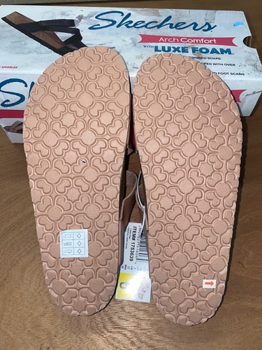 Skechers Women's Arch Comfort Luxe Foam Adjustable Pink Sandals US 6 - Picture 6 of 15