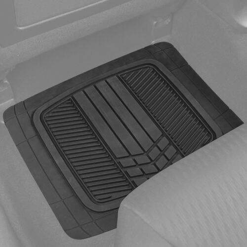 Azul / Negro Conjunto de cubierta de asiento automático de dos tonos con alfombrillas de goma de goma de servicio pesado - Imagen 7 de 10