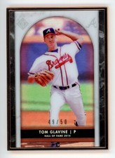 2020 TOPPS TRANSCENDENT HALL OF FAME TOM GLAVINE FRAMED ICONS #12 BRAVES 49/50