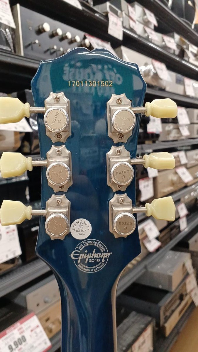 Epiphone Les Paul Junior Blue Burst ギター Epiphone Les Paul Junior 2015 Blue Burst | Reverb