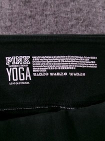 Pink Victoria Secret Pants Womens Small Black Yoga Legging Workout Athletic Gym