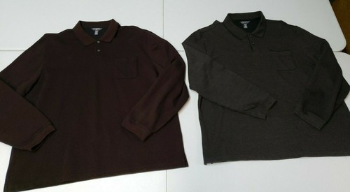 Long Sleeve Polo Shirt Size XXL 