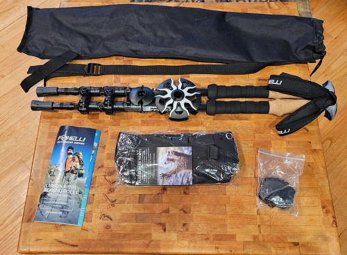 Foxelli Carbon Fiber Trekking Poles – Collapsible, Lightweight, Cork grips NWT - Picture 2 of 6