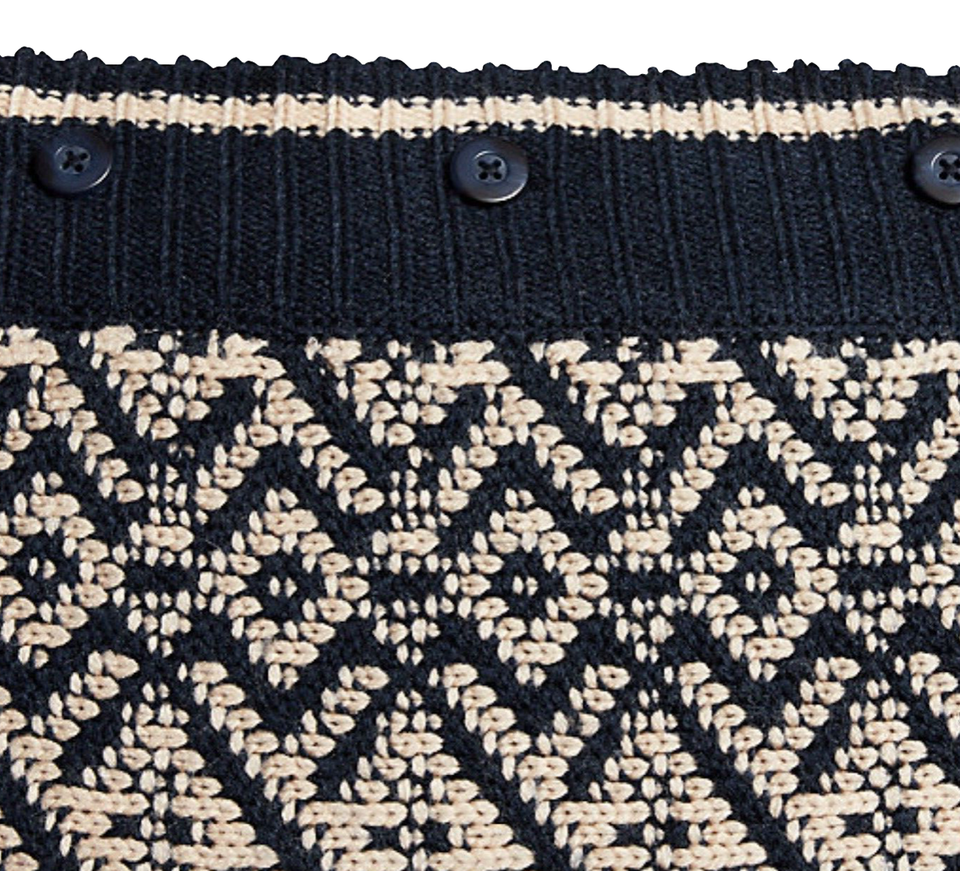 Ralph Lauren Home Gingersnap Wool Navy Throw Pillow, Ogden Collection