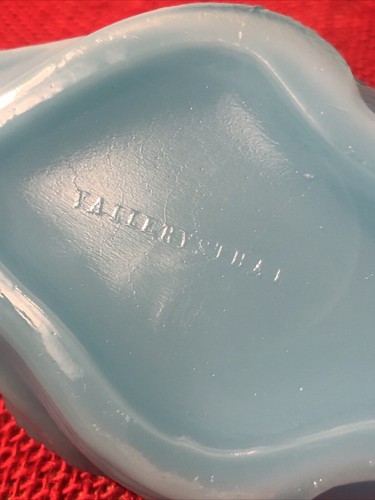 Vallerysthal 🐟pesce rara ciotola burro fine 800’ in vetro azzurro - Foto 10 di 15