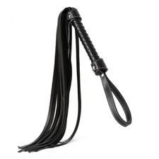 PU Leather Flogger Spanking Whip Handle Paddle BDSM Slave Cosplay Games Couple