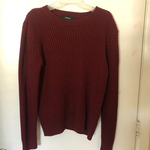 long burgundy sweater