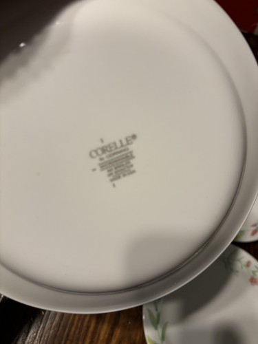 CORELLE CORNING MY GARDEN SALAD BREAD & BUTTER PLATES 7 1/4 INCHES Set of 4 - Picture 3 of 3