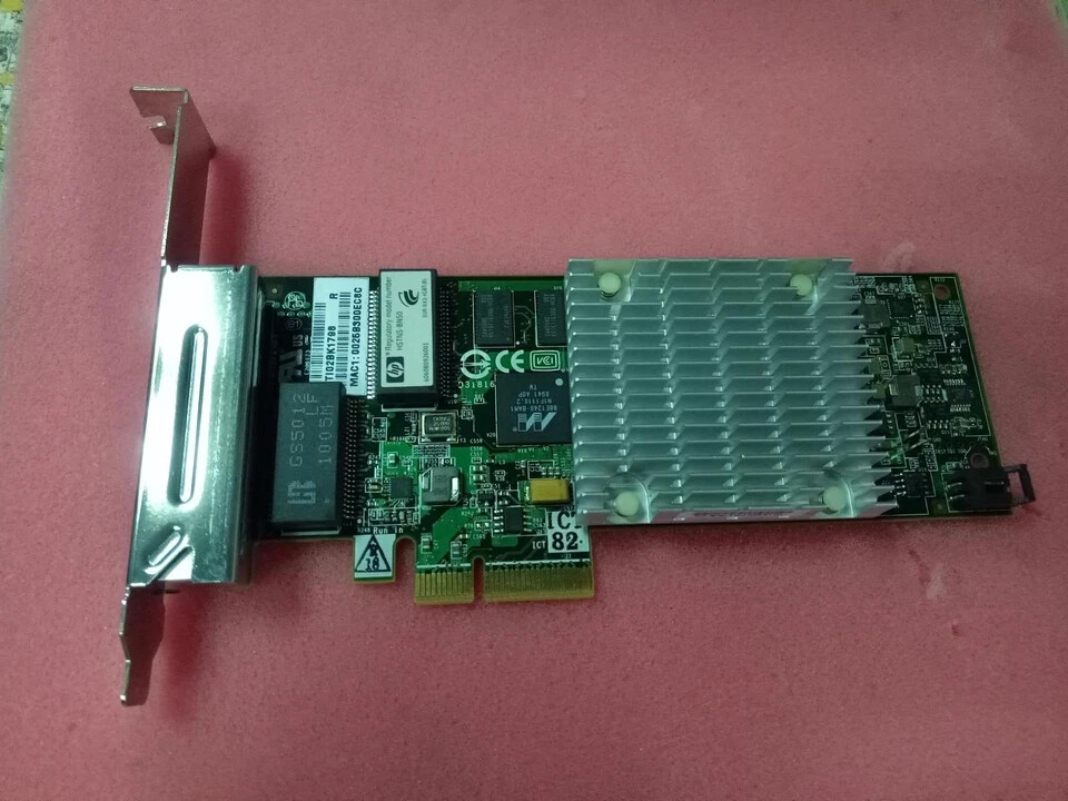 HP NC375T Quad Port Gigabit PCIe Server Network Adapter 539931-001 491176-001