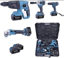 KIT 5 IN1 TASSELLATORE+TRAPANO IMPULSI +TRAPANO AVVITATORE 80V BRUSHLES+SMERIGL