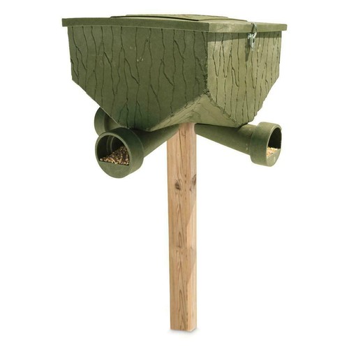 New Feeder Deer Outdoors Feed Bank 150 Lb Capacity Game Food Container Hunting - Picture 12 of 12
