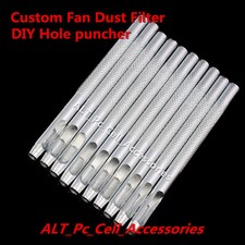 New Computer PC Fan Custom DIY Case Cover Dust PVC Filter Mesh Hold puncher