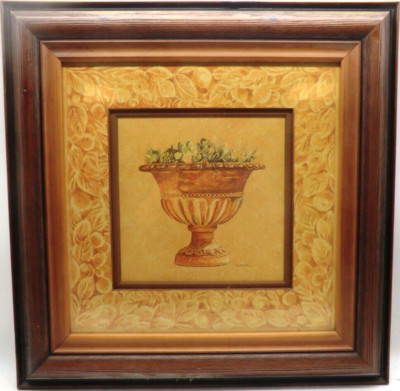 FRAMED PRINT / PICTURE '' Terre Cuite 3 '' By L David 41cm x 41cm Including frame