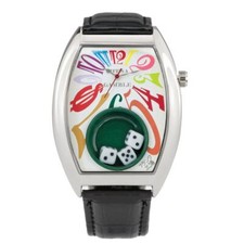 Frank Miura King Macau Gamble Watch leather Band rainbow black dice new model W