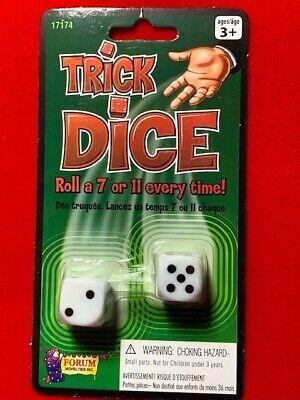  Forum Novelties Loaded Trick Dice (Roll a 7 or 11 Every Time) :  Toys & Games