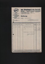 HERFORD, Rechnung 1935, Joh. Stiegelmeyer & Co. GmbH Eisenmöbel