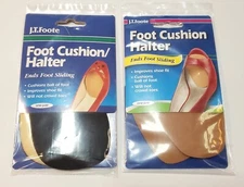 J.T.Foote Foot Cushion/Halter Non-Sliding 1 Pair - Pick Black OR Tan Color