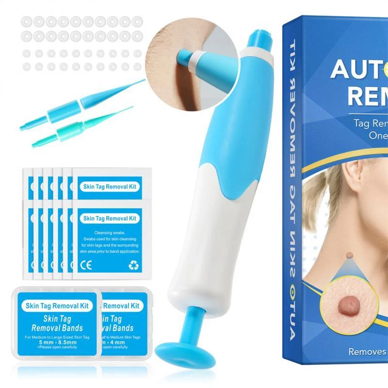2in1 Painless Auto Skin Tag Mole Wart Removal(40x Rubber Bands +2x Alcohol Pad) - Image 2 of 4