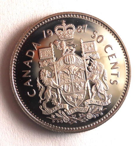 1987 CANADA 50 CENTS - AU/UNC PROOF Coin - Lot #B6