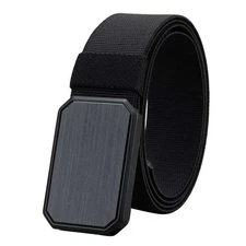 Men's Stretch Belt Quick Release Belt Magnetic Buckle Elastic Webbing Outdoor