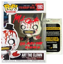 Mike Giannelli signed Funko Pop Art the Clown All Hallows Eve Terrifier JSA