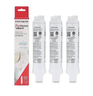 3 PCS NEW Frigidaire EPTWFU01 Pure Source Ultra II Refrigerator Water Filter
