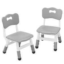 2PCS Kids Chair 3-Level Height Adjustable Toddler Chairs With Anti Slip Legs