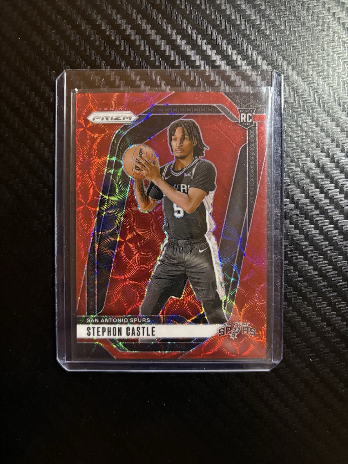 2024-25 Panini Prizm Stephon Castle #234 Red Choice /88 Prizm (RC) Rookie Spurs