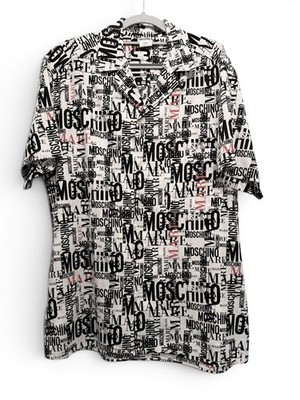 Moschino Mare All-Over Logo Print Y2K Statement Piece IT 38 /  US Medium