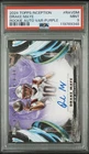 2024 Drake Maye Topps Inception Variation Purple RC On Card Auto /99 PSA9 - POP2