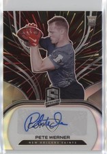 2021 Panini Spectra Rookie Auto Hyper Prizm 29/60 Pete Werner #275 Auto 1cc7