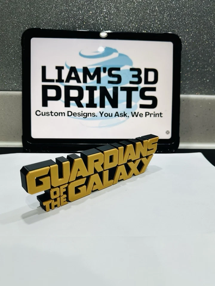 Decorative Guardians Of The Galaxy Marvel logo Film Sign Display Self Standing - Image 4 of 4