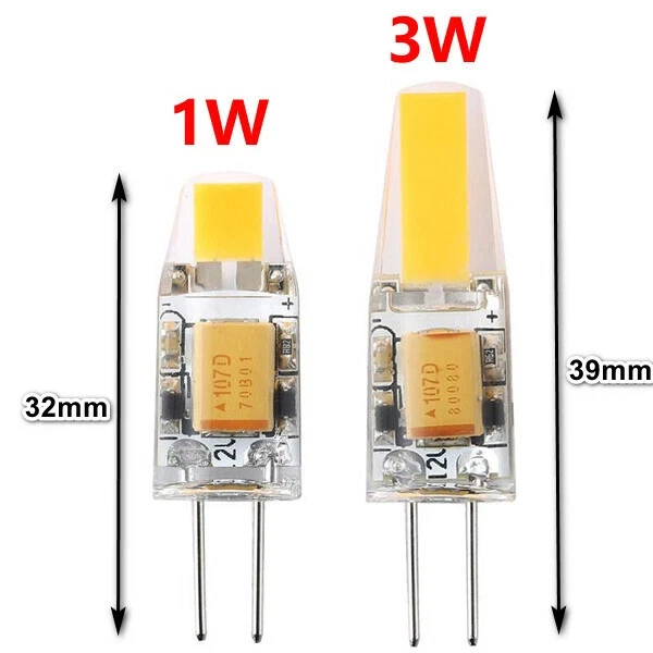 G4 LED 12V Dimmable COB 1W 3W 6W Light Bulb Capsule Lamp Replace Halogen Bulbs - Image 2 of 4