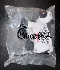 Chik Fil A Cow Plush Eat Mor Chikin Stuffed Animal Promo Toy 2024 Small 5” NEW