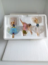 Ashton Drake Heirloom Vive Le Ballet Set #3 Petrushka Bayadere Juliet Ornaments 
