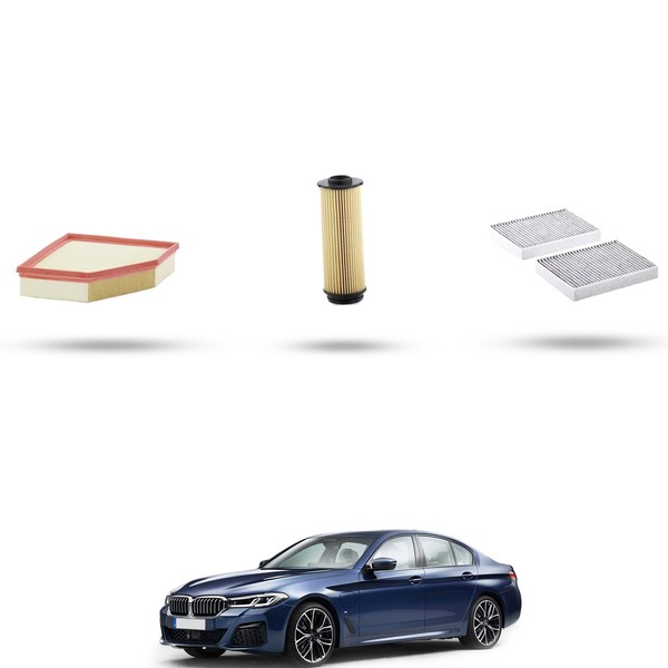 Hoffcar Set Service - 3 Filter FüR BMW Serie 5 (G30,G31,F90) 540I 250Kw Von 20-image