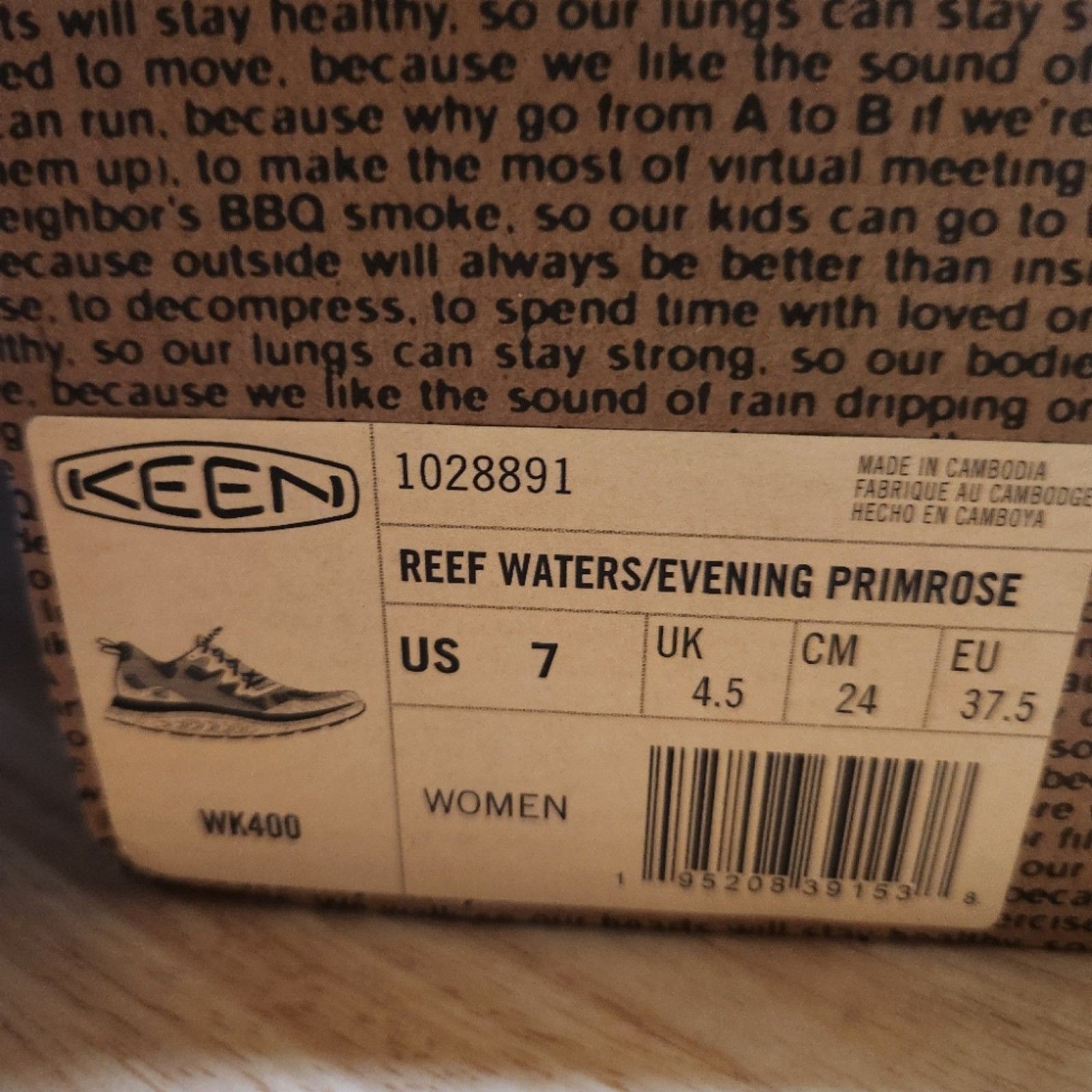 KEEN WK400 Scarpe da Passeggio Donna 7 – Reef Waters Evening Primrose