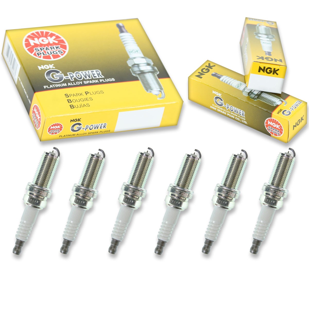 6 pcs NGK G-Power Spark Plugs for 2004-2009 Nissan Quest 3.5L V6 - Engine vh