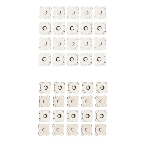 20 Sets 14mm 18mm Magnetic Snap Fasteners Clasps Buttons For Handbag Sewing - Picture 6 of 7