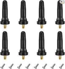 8 PCS TPMS 20008 Tire Valve Stem, Rubber Airtight Tire Pressure Sensor Black