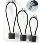 Soft Steel Cable Anti Theft Padlock Multiple Sizes Cabinets Helmets Outdoor UK