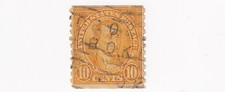 STAMP US SCOTT 603  Monroe  10 CENT 1924 USED FANCY CANCEL - I