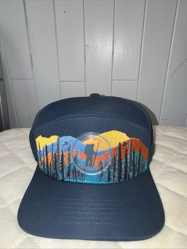 SA Company Soul of Adventure Navy Blue 7-Panel Mountain Hike Snapback Hat OSFM